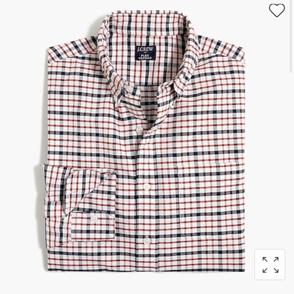 J.Crew • Plaid Flex Oxford Shirt - Picture 2 of 2